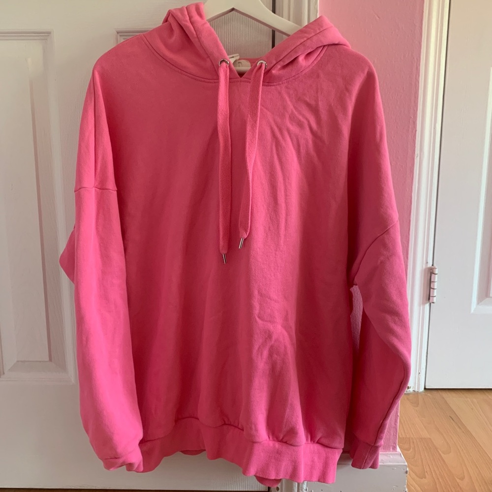 H&M Pink Hooded Sweatshirt